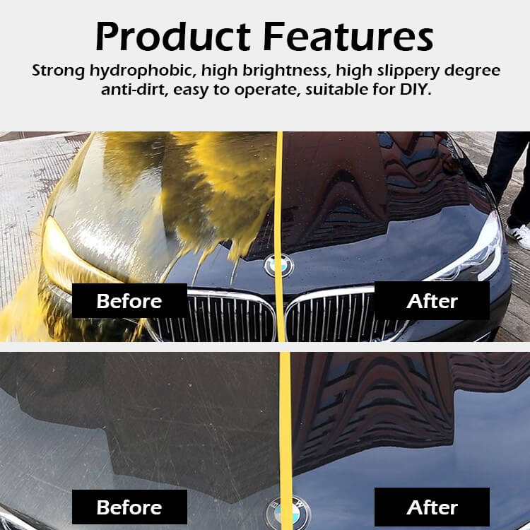 1704792783 S2213 Ceramic Coating Spray Detailer Spray Wax for Car Quick Waterless Wash Hydrophobic Top Coat Professional Grade Sealant Polish for Cars Rvs Motorcycles Boats and Atvs
